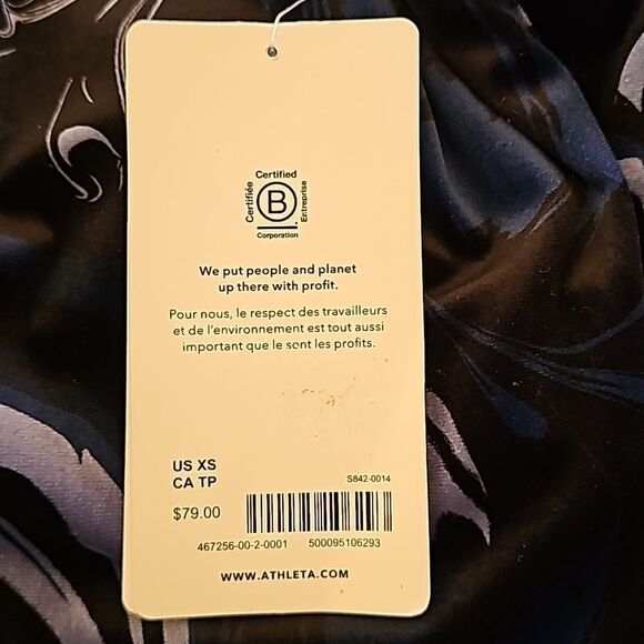 ATHLETA Exhilarate Velvet Crop A-C, Size Extra Small,  NWT - Picture 5 of 10